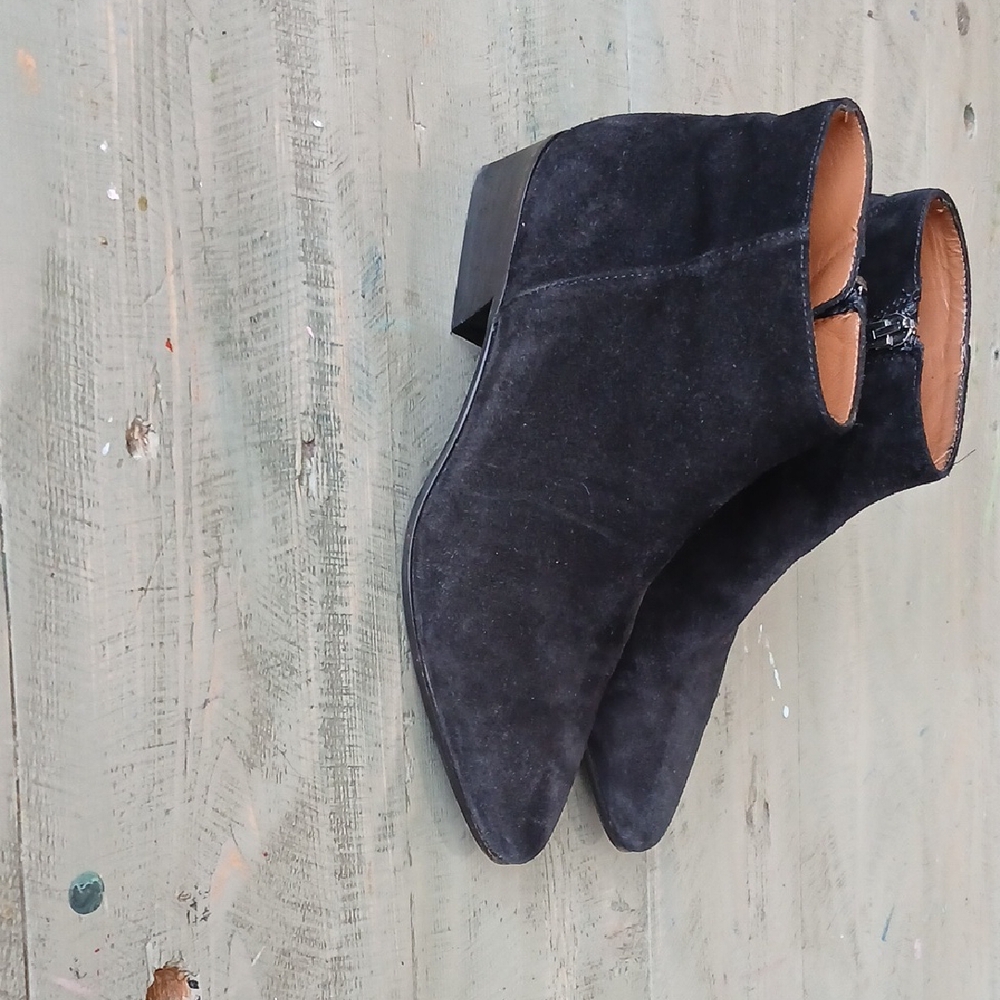 Aquatalia Black Suede Ankle Booties